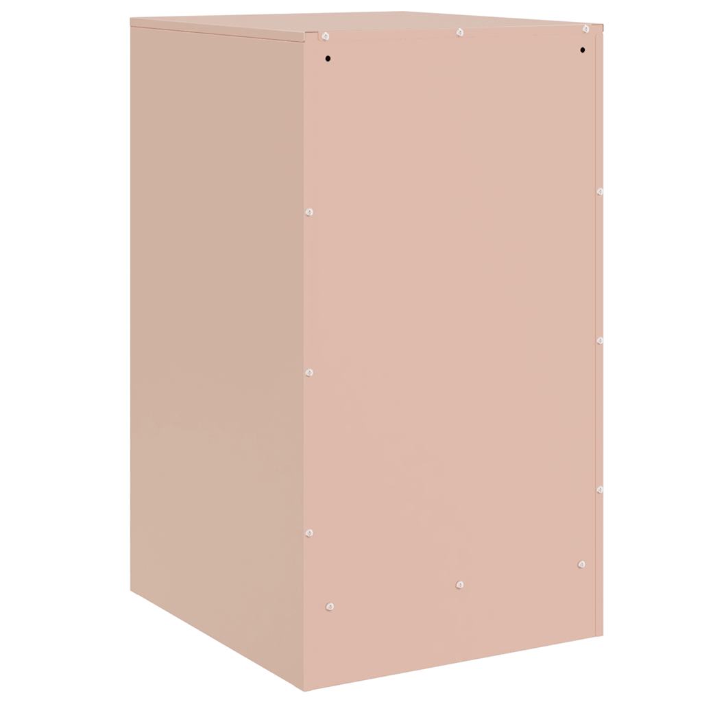 Nightstands 2 pcs. Pink 34.5 x 39 x 62 cm Steel