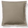 Pillowcase - SERENA - 65x65 Cm - 100% Cotton - Taupe Color - Superior Quality