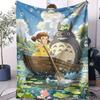 Klassische Cartoon Anime TTotoros Decke Für Büro Reisen Komfort Freizeit Camping Reise Multifunktionale Universelle Decke Ventilator Geschenk