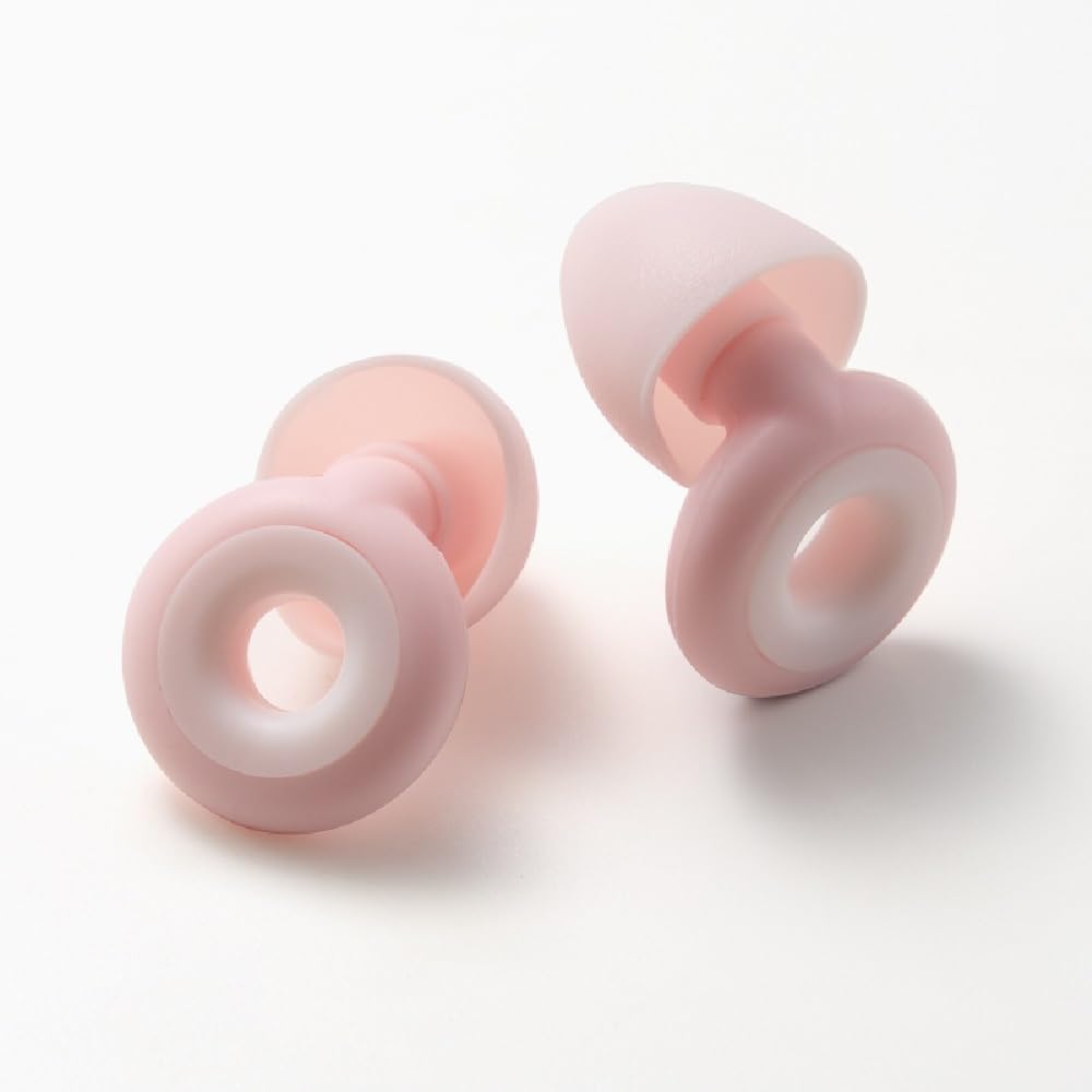 

MIRAKO Japanese Shop for Sporting Storage Box Three Sizes with Pink Earplugs, Unisex, Sleep, Snoring, Soundproofing, Swimming, Studying, розовый