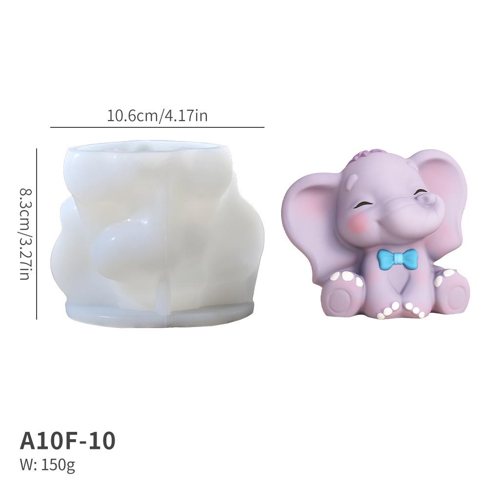 

Сделай сам Креативная форма для свечи в виде слона - Милая силиконовая форма для украшения торта