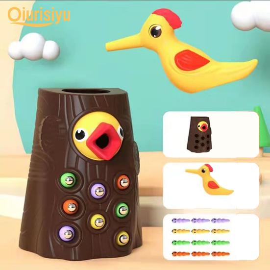 Interesting Woodpecker Catch Entertainment Smooth Surface Worm Catching Games Cognition Building Early Educational Toys Kids Gift