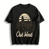 Out West Desert Kaktus Print Lässiges Kurzarm-T-Shirt Reines Baumwoll-T-Shirt