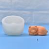 Cute Polar Bear Candle Silicone Mold Handmade Little Bear Craft Cement Gypsum Soap Mold DIY Chocolate Ice Cake Baking Tool