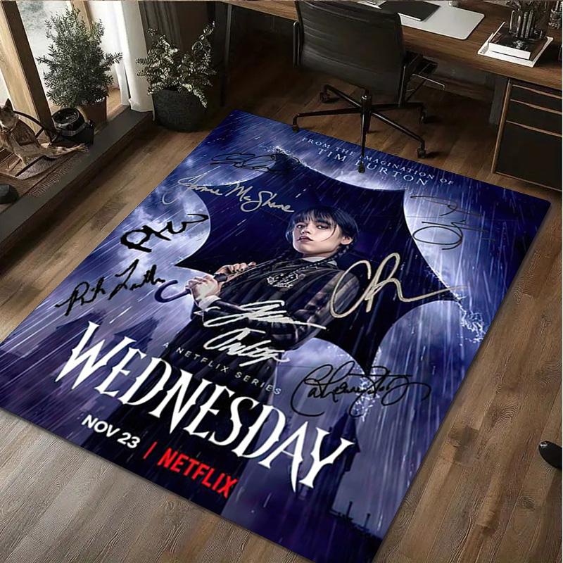 1Pc Wednesday Rug - Home carpet Office Decorative Carpet For Living Room Bedroom Door Mat Floor Rug Computer Chair Area Rug
