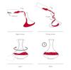 Officially imported vacu vin swirling carafe (crystal glass) with rotating cork base