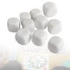 10Pcs Blank Acrylic Dices Cube 16mm Round Six Sided Dices for Board Game, DIY Sticker, Math Counting Teaching