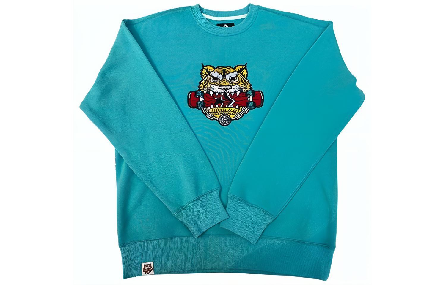 Converse Sweatshirt Unisex Blue Green 10024319-A03 XL