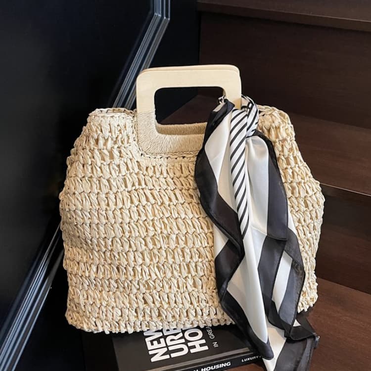 Straw Bags For Women Summer Casual Woven Crossbody Shoulder Travel Handbag Beach Bag Female Rattan Handbags Bag Women