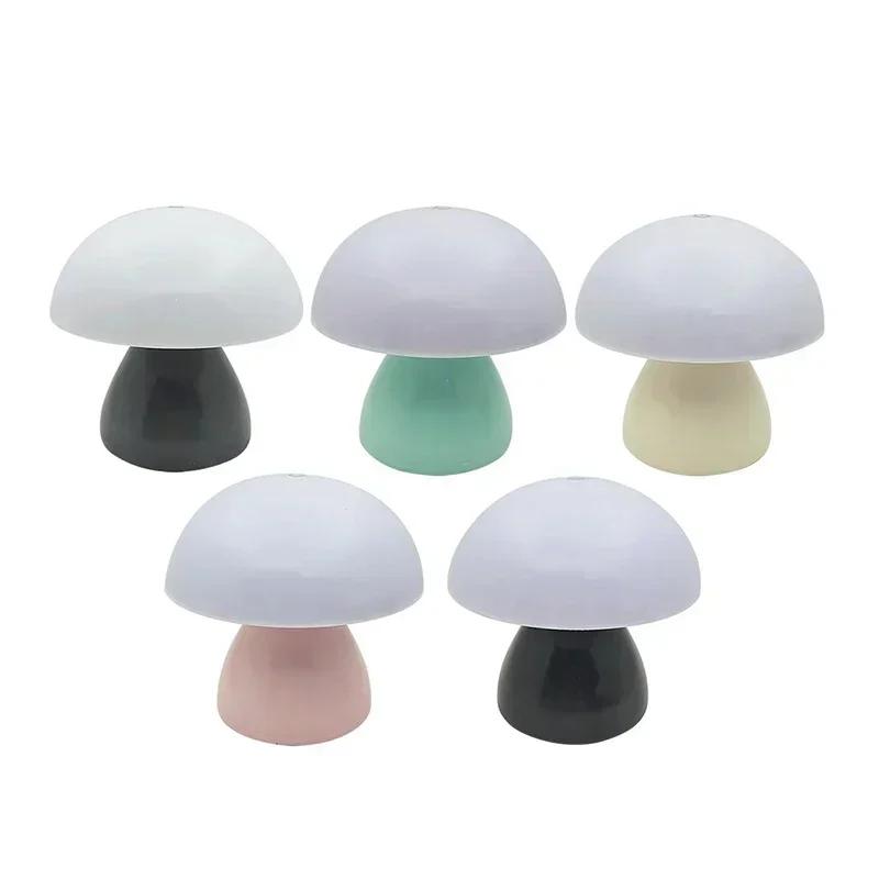 New Creative Night Lights Mushroom Lamp Table Lamp Pat Lamp Bedroom Bedside Lamp Bar Dining Table Lamp Warm White Ambient Lights