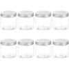 HARFINGTON 8 Pcs Aluminium Tins with Hollow Lids 6.8oz / 200ml Empty Scent Beads Storage Container Round Refillable Spice Plastic Jar Sample for Air