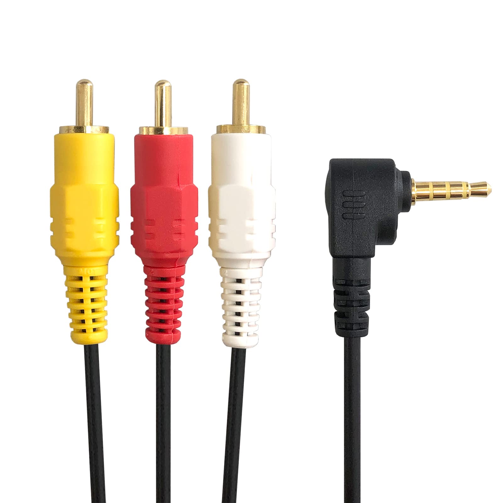 

Кабель Fuji Parts AV Штекер RCA x 3 до Міні-штекера, 4-контактний (L-подібний), 5м, FVC-129C