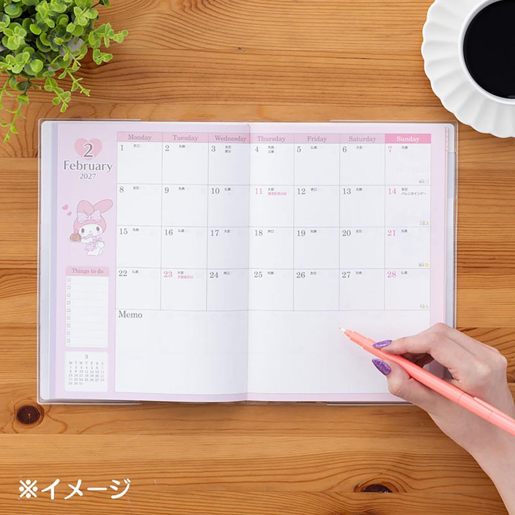 Sanrio A5 Date Book 2026 My Melody October Start Planner Schedule Planner Diary 623067