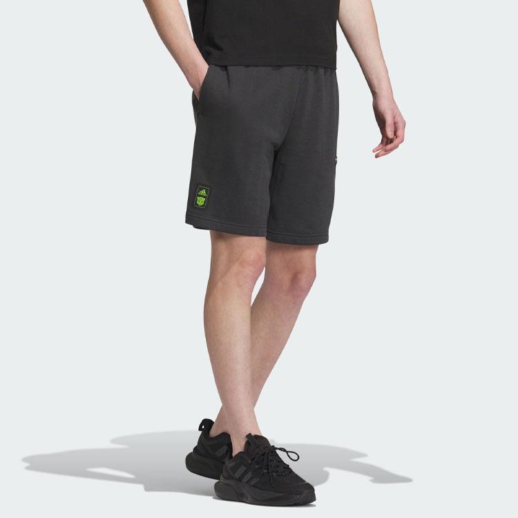 Adidas Transformers Logo Print Casual Shorts Men Bottoms Black IK3497