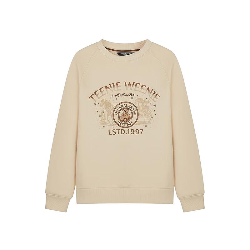 Teenie Weenie Bear Women's Embroidered Round Neck Sweatshirt