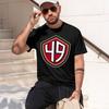 Sporty Shield Design Unisexs Tshirt Number 49 Logo Graph Summer Casual Wear For Sports Fans And Gift Ideas 2026 New Model Shorts
