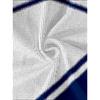 Men's White Blue Dot Print Half Zip Polo Shirt - Casual Short Sleeve Summer Top