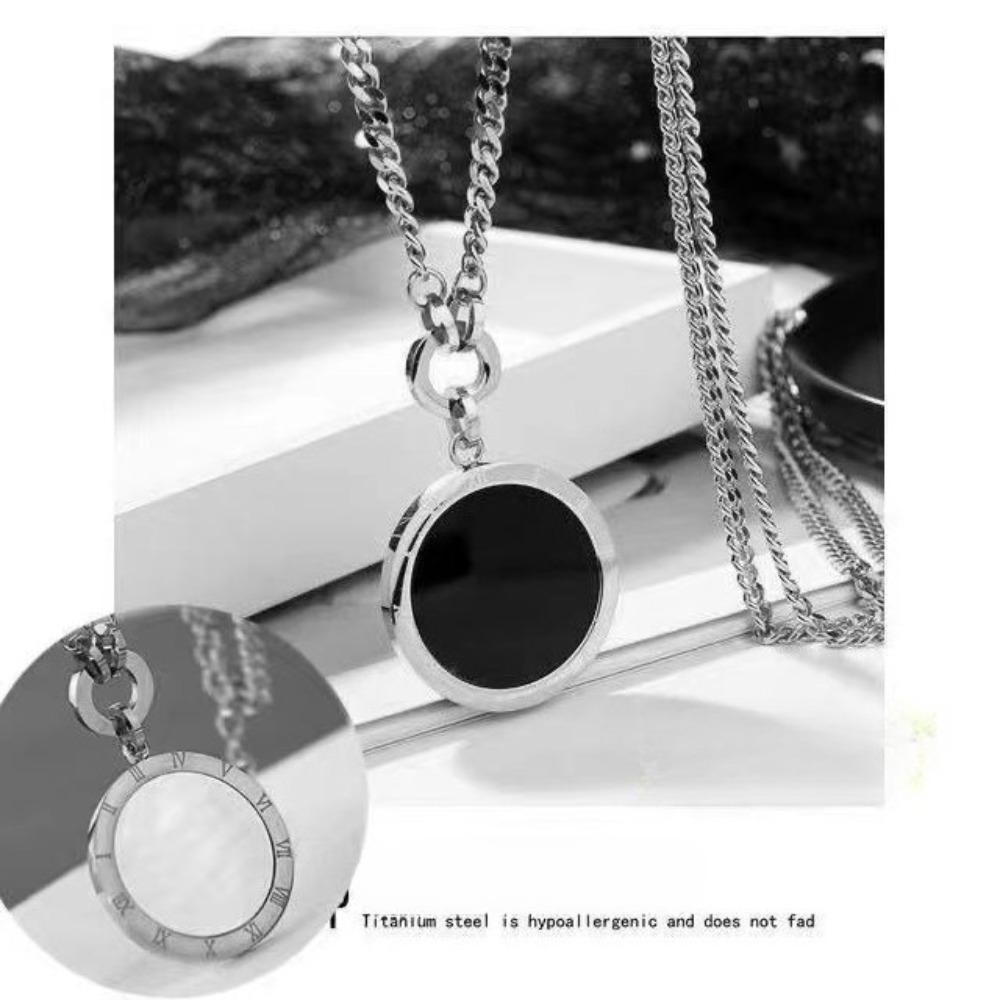 JMXD Euro Chic Long Sweater Chain Women Tarnish Free Layered Pendant Necklace Y2K Minimalist Statement Jewelry Gift for Her