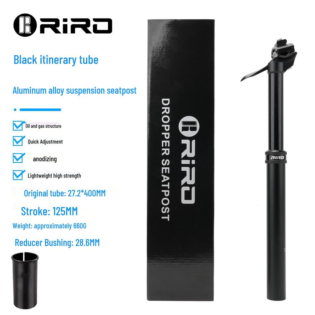 RIRO Adjustable Aluminum Alloy Mountain Bike Dropper Seatpost