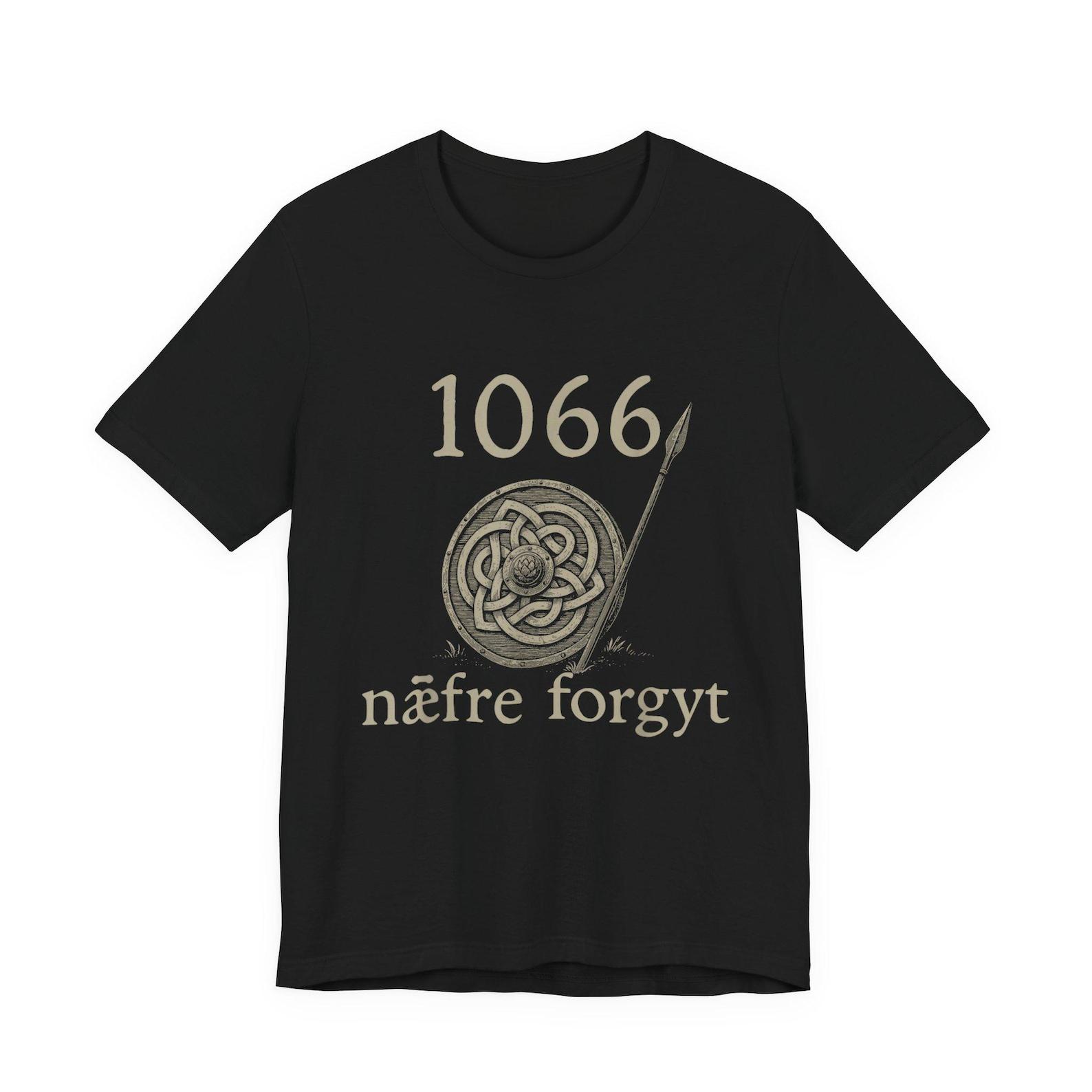 1066 Nære Forgyt Tee | Viking Knot, Spear Historic Design 3XL