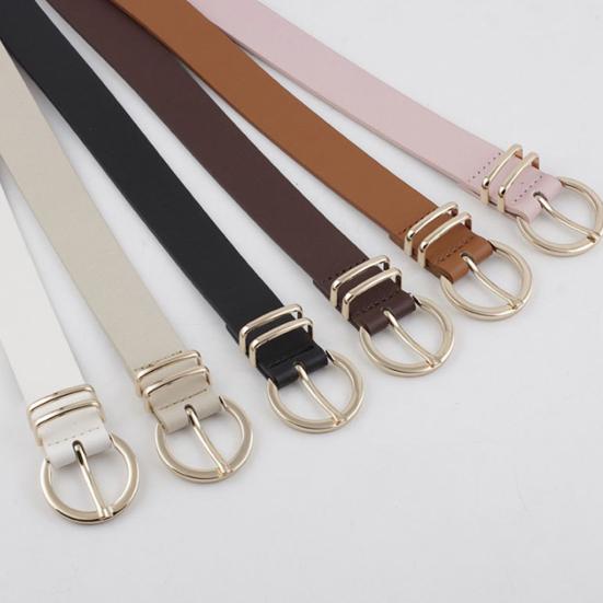 Damen Gürtel Verstellbare Länge Kunstleder Gürtel Jeans Kleider Hemden Pullover Bund Vielseitig Einfarbige Taillengürtel