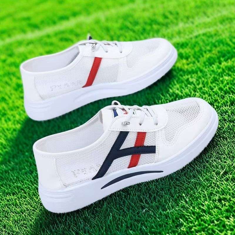 Sneaker Explosion 2025 New Summer Breathable Little White Shoes Ins Student Flat Sandals Sweet Foreign Style
