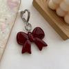 Bag Charm Acrylic Bow Tie Keychains Advanced Temperament Pendant Couple Friend Backpack Car for Girl Gift