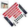 1set Stair Tread Template Tool Adjustable Aluminum Stair Ruler Measuring Tool Sliding Rods Rectangular Gauge For Home Projects