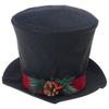 Luxurious Fabric Christmas Tree Hat Toppers Durable Materials Dateless Design Perfect For Family Gatherings