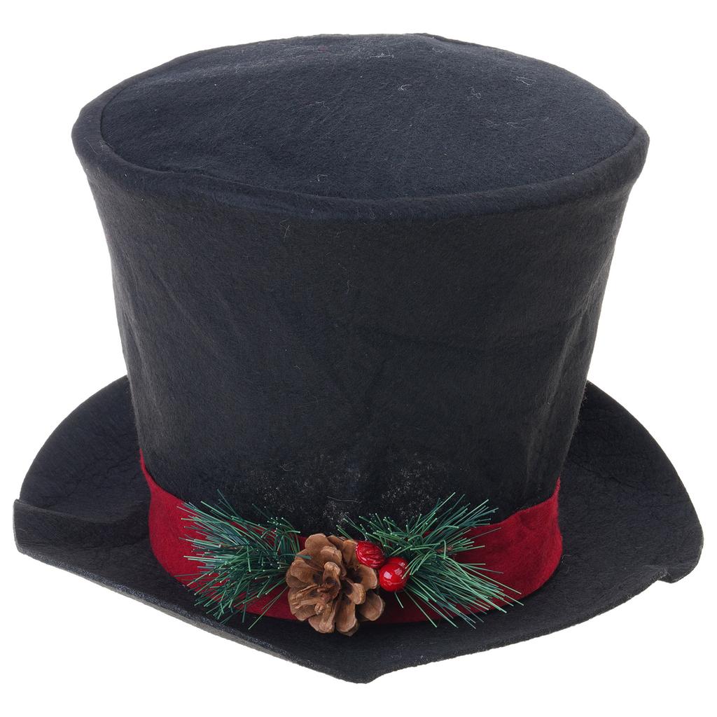 Luxurious Fabric Christmas Tree Hat Toppers Durable Materials Dateless Design Perfect For Family Gatherings