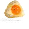Egg Yolk Rice Ball Squeeze Toy Stress Relief Triangle Rice Ball Sensory Toy Soft Stretchy Decompression Simulated Food Fidget Toy