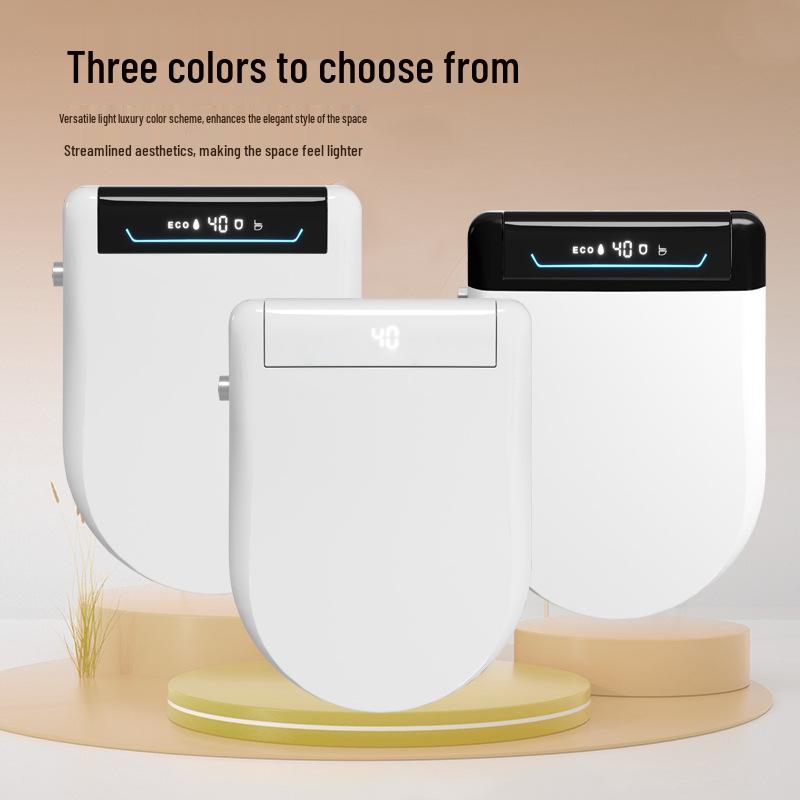 Smart Heated Toilet Seat Cover with Automatic Flip-Up and Foam Shield