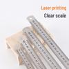 50cm Laser-Printed Steel Ruler - Office Stationery, Thickened Metal, Stainless Steel, 30cm Option Available.