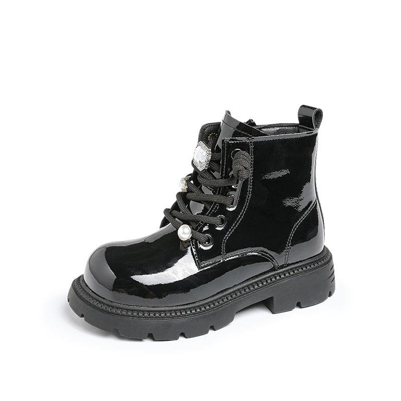 Children's Martin Boots 2025 Autumn New Girls' Boots Korean Version Single Li Short Boots British Style Fashion Princess Leather Boots