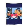 Sheriff Labrador Blanket Soft Warm Flannel Throw Blanket Plush for Bed Living Room Picnic Travel Home Couch