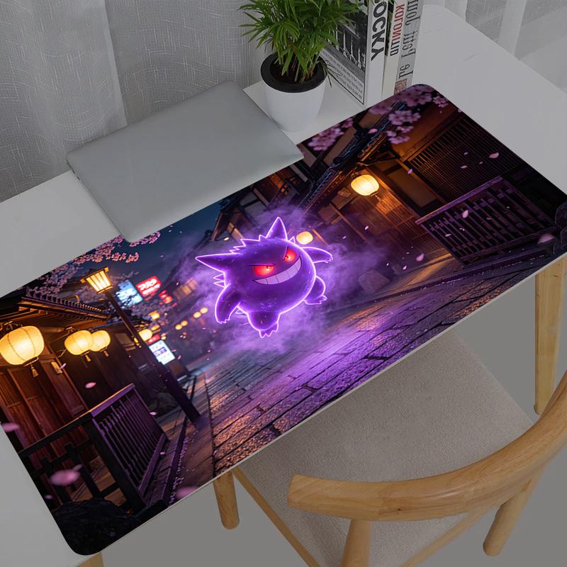 Mouse Pad Gamers Pokemon Pikachu Gengar Decoracion Gamer Desk Mat Mousepad XXL Gaming Accessories Varmilo Keyboard Carpet