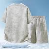 Plus Size 4XL-10XL Summer Casual Set 2 Piece Man Short Sleeve T-shirts Oversize Shorts Sets