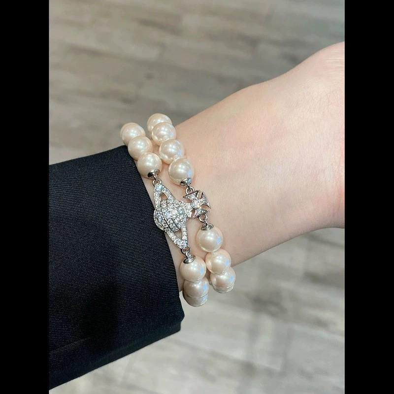 Empress Dowager Graziella Pearl Bracelet - Double-Layer Magnetic Buckle for Spring/Summer 2024
