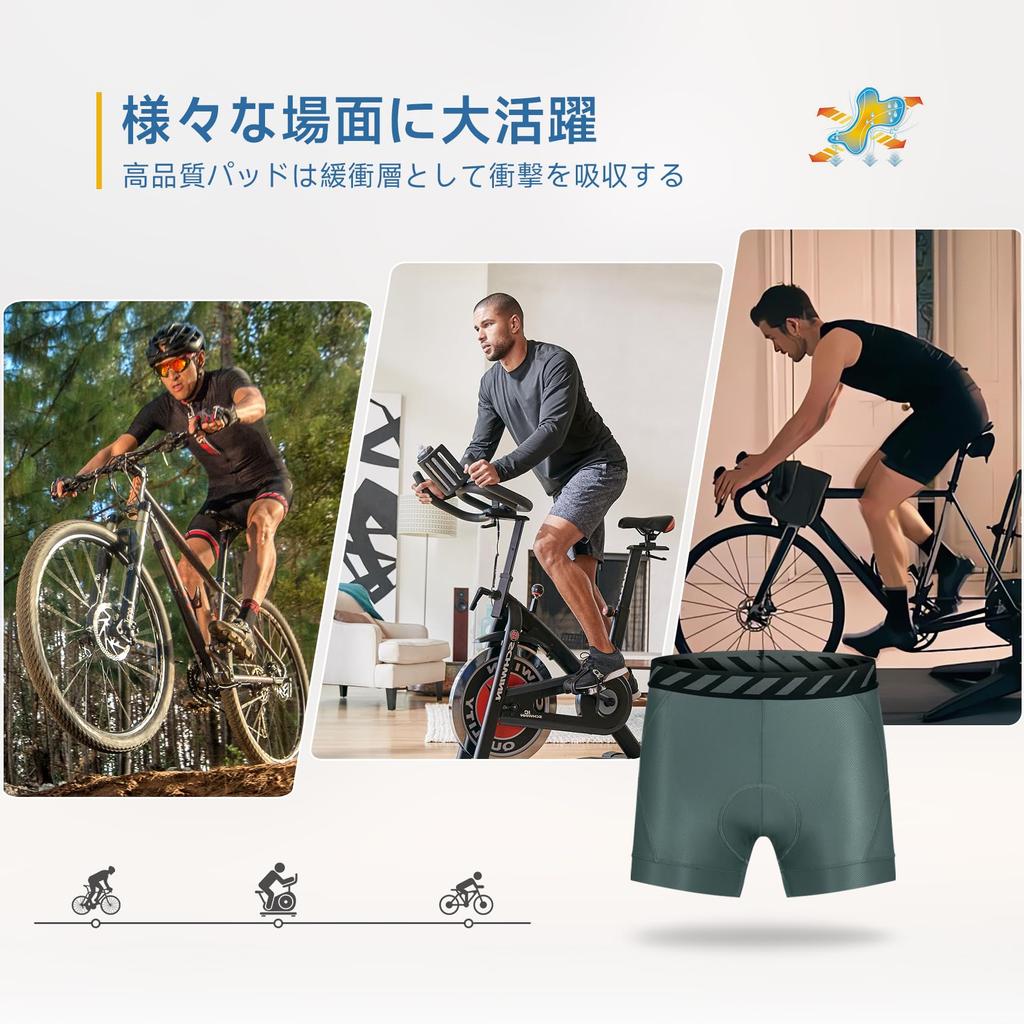 Santic Cycling Inner Racer Padded Cycling Wear for Road Bikes and Bicycles Pants, Pants, Underpants,