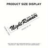 Letter Night Runner Car Stickers Racing Window Front and Rear Windshield Auto Accessories Bumper Door Decoration Vinyl Decals