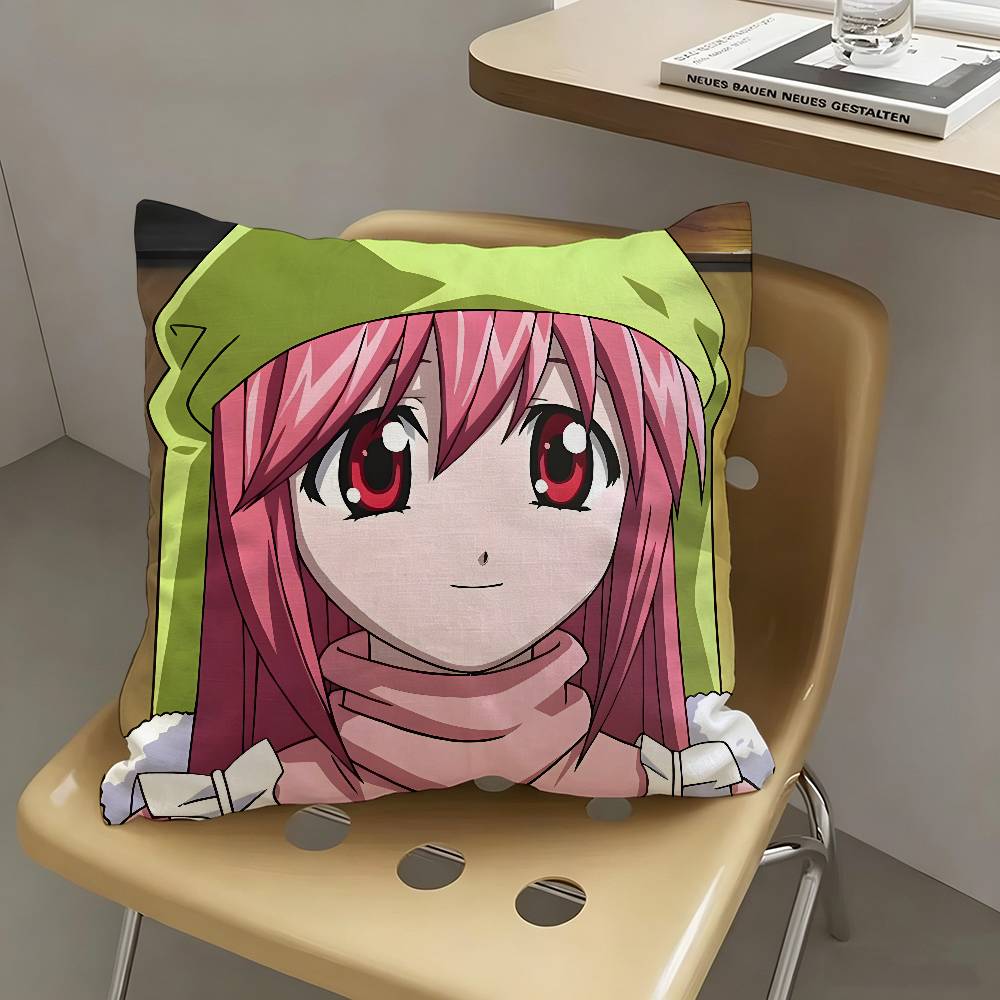 1pc Lucy Elfen Lied Pillow Case Fashion Square Pillowcase Bedroom Sofa Room Ins Decoration Leisure