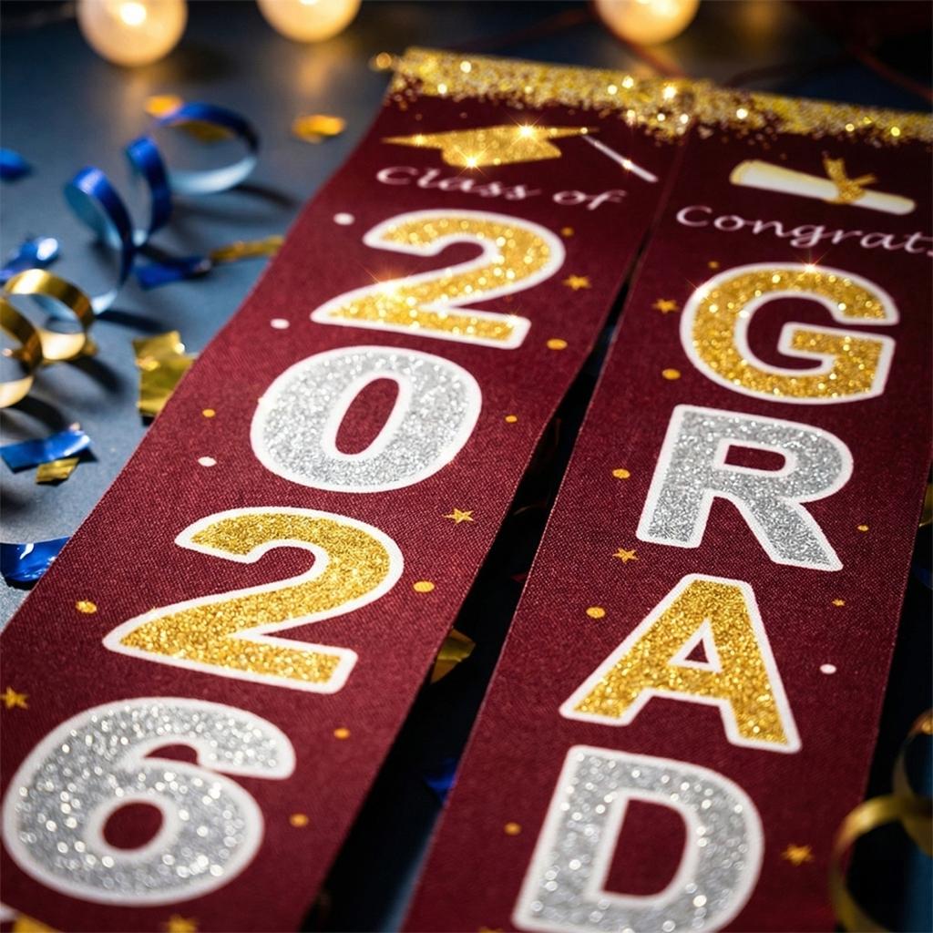 Graduation Class Decoration Door Flag Hanging Flag Graduation Party Decoration Supplies