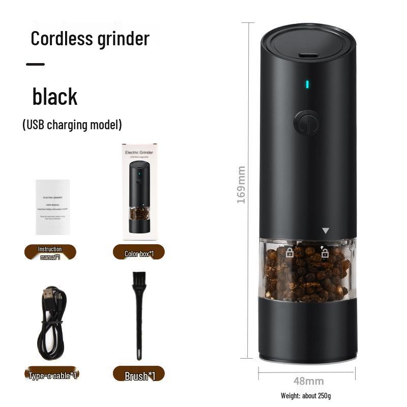 Automatic Electric Pepper Mill and Spice Grinder Bottle