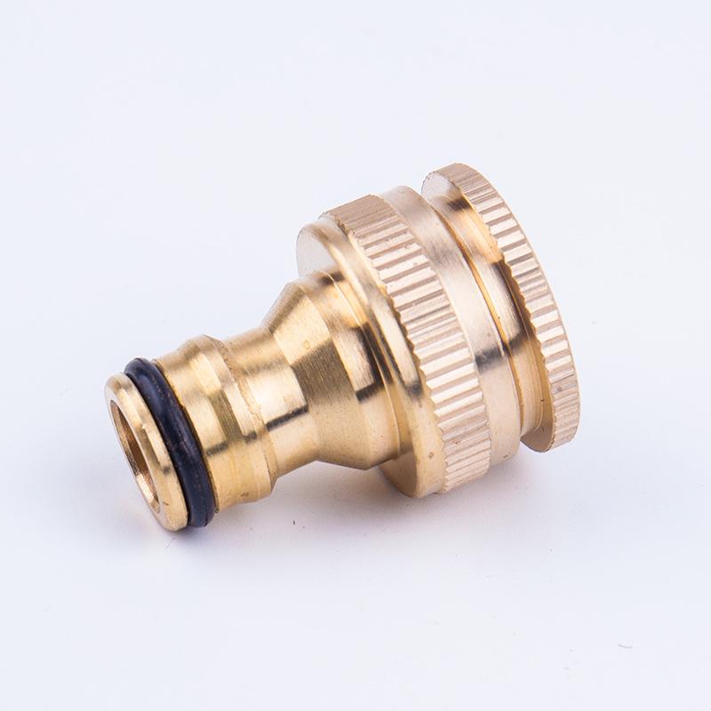 46-Minute Standard Connector: All-Copper Quick Connector for Washing Machine Faucet & Car Wash Water Gun Hose. 46-minute standard connector