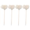 4 Stück Blumen-Aroma-Diffusor Pfingstrose Reispapier 5,89x3,14 Dekorativer ätherischer Öl-Diffusor-Sticks Haus Büro Auto Ambiente-Verbesserer