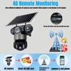 LS VISION Outdoor 4G Solar Camera,6K Battery Powered PTZ 12MP Security Camera for Home PIR Motion Detection Color Night Vision CCTV