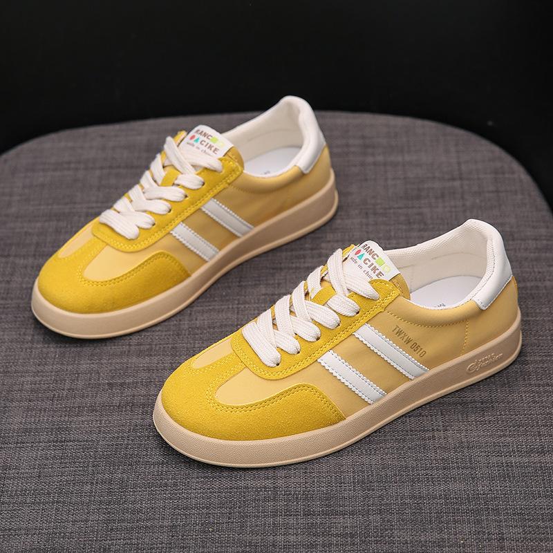 

Leather breathable summer moral training shoes women s flat Forrest Gump shoes 2025 new little white shoes casual board shoes sports shoes 35