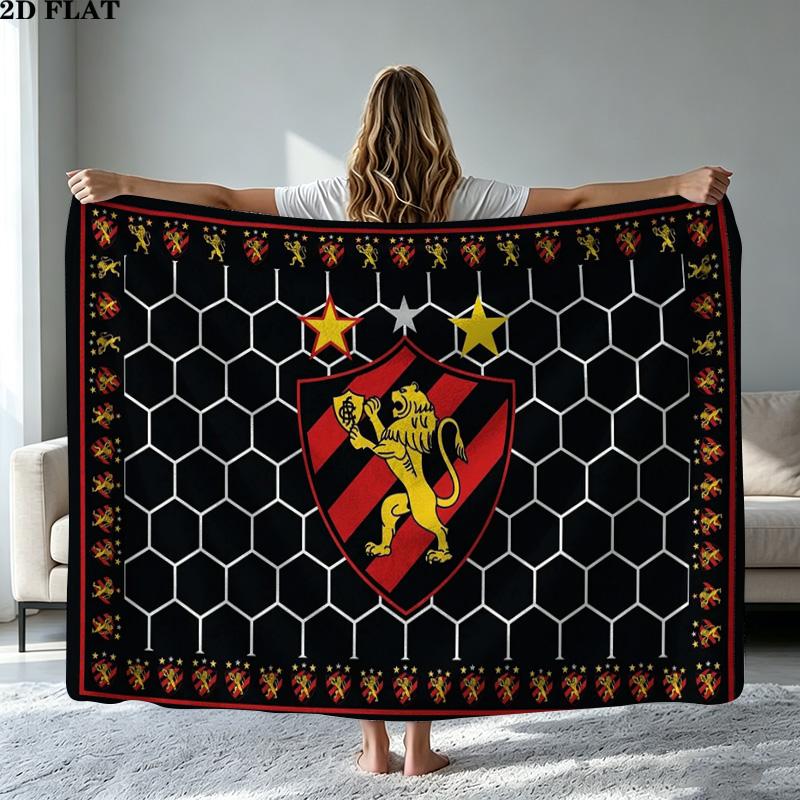 Sport Club Do Recife Print Flannel Blanket High Quality Warm Comfortable Cover for All Seasons Perfect for Gifts Home Decor