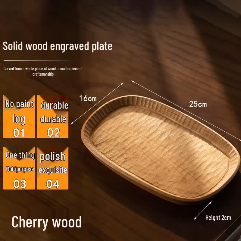 Homeglen Oval Wooden Tray