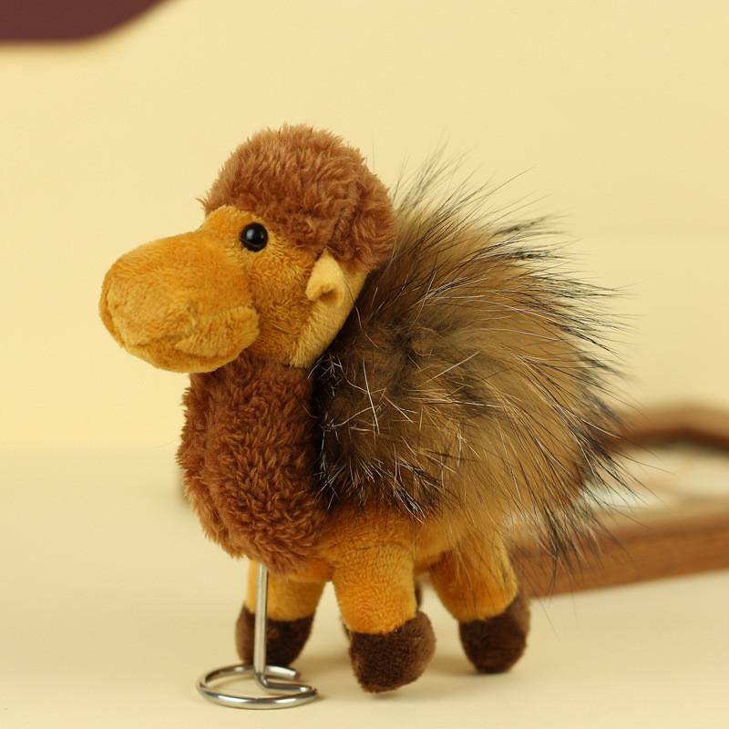 Adorable Plush Camel Toy Bell Ornament Souvenir Cute Stuffed Animal Keychain